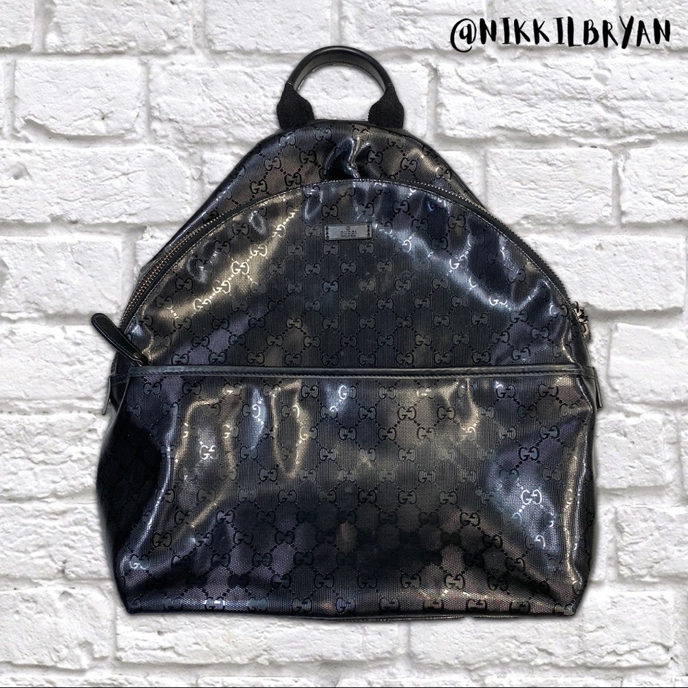 All Black Gucci Backpack
